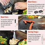 37PC Flat Top Grill Accessories Set - Must Have For Your Outdoor With Professional Griddle Spatula, Cleaning Kit, Grill Basting Cover - Ideal Griddle Gift For Men Women