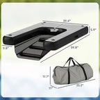 Inflatable Dog Boat Ramp Up To 286 Lbs, For Boat, Dock, Lake, Non-Slip, Safe & Easy