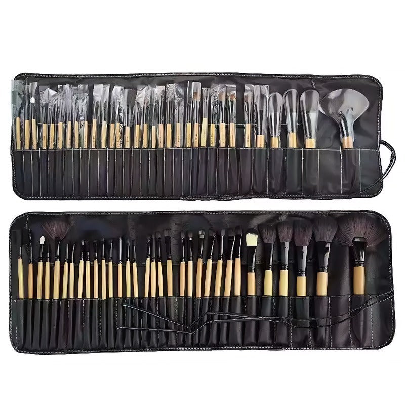 Portable 32-piece Makeup Brush Set That's Perfect For Travel, Business Trips, And Outdoor Makeup.