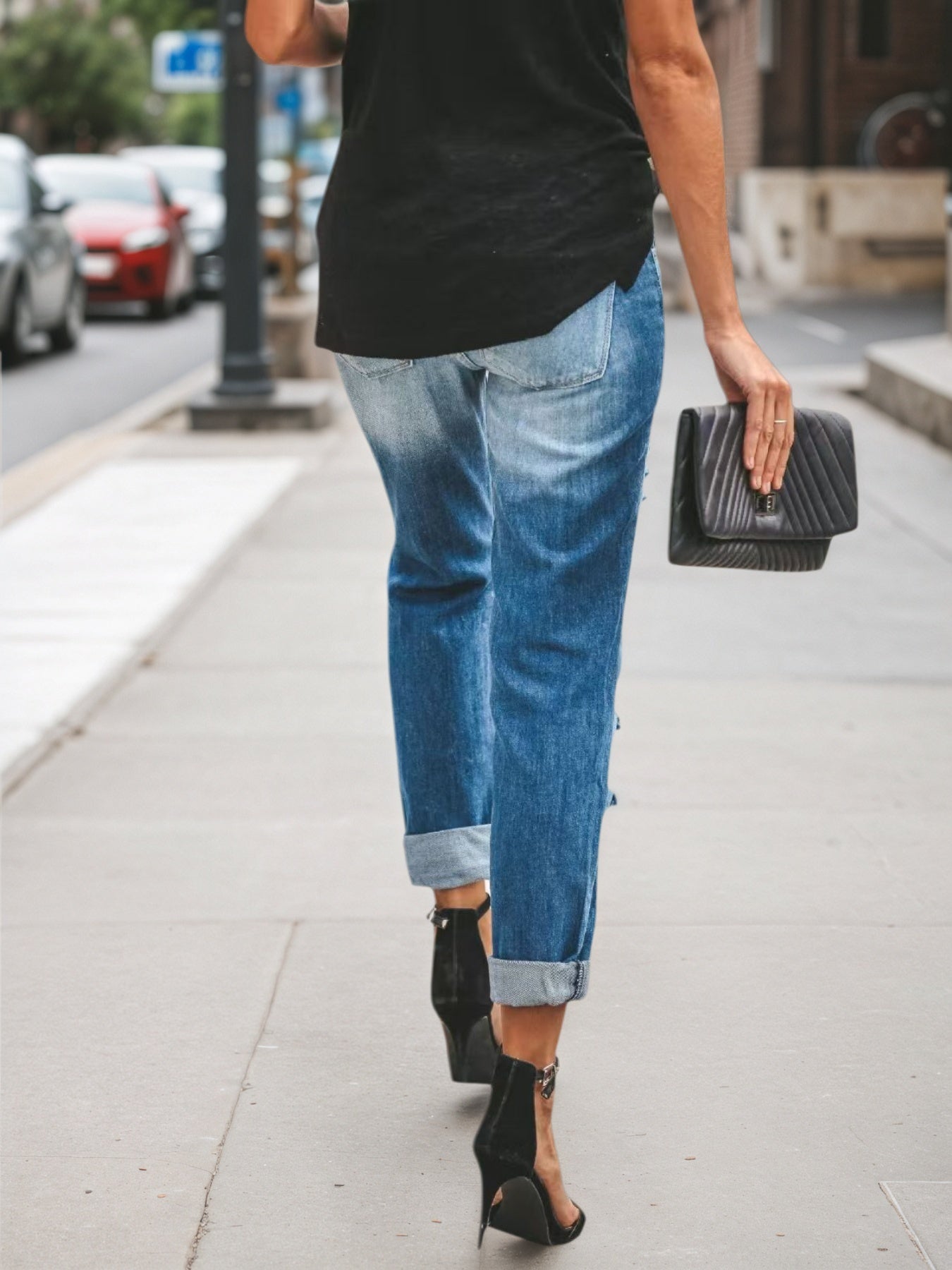 New Women's Denim Pants 2025 New Women's Denim Pants, Ripped Jeans, Low Rise Jeans
