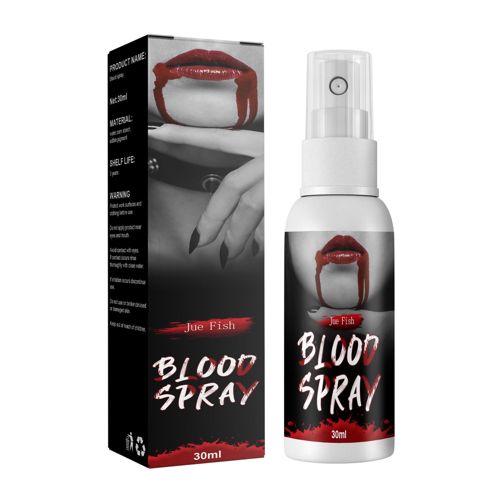 Fake Blood Jue Fish Plasma Spray Plasma Fake Blood Vampire Zombie Blood Simulation Blood Decoration Film And Television Makeup Props