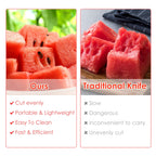 5Pcs 2 In 1 Watermelon Cutter Slicer Fork Stainless Steel Dual Head Watermelon Fruit Cutting Fork Knife For Summer Family Gathering Friend Party Camping Picnic Home Kitchen