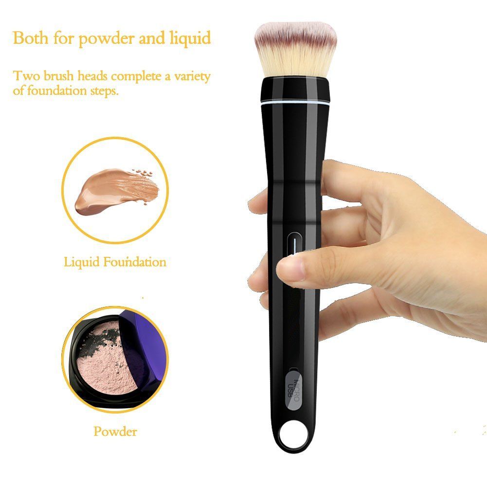 Electric Handle Makeup Brushes Popular Makeup Tools Portable Travel Cosmetic Electric Handle Makeup Brushes Blush Powder Foundation Single Makeup Brush