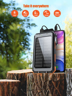 Solar Power Bank For Life with Lights