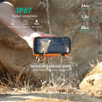 Solar Power Bank New Product Large Capacity 20000mAh 3 USB C Flashlight Ip67 Waterproof High-speed Wireless Charger