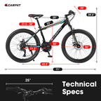 ECARPAT Mountain Bike Bicycle S26102 BLACK-BLUE
