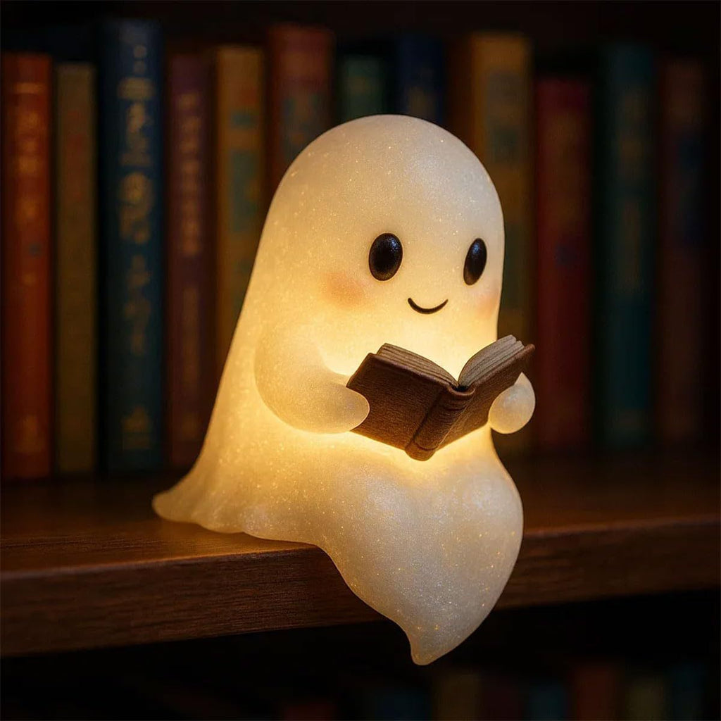 Halloween Cute LED Ghost Night Light Children's Nightlight Gift Bedside Sleep Lamp Halloween Decorations Lovely Ghost Lamp Warm Light