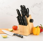 19-piece Knife Set, German Steel, Durable, Dishwasher-safe, Kitchen Knife Set With Built-in Sharpener For Chopping, Slicing, Dicing And Cutting