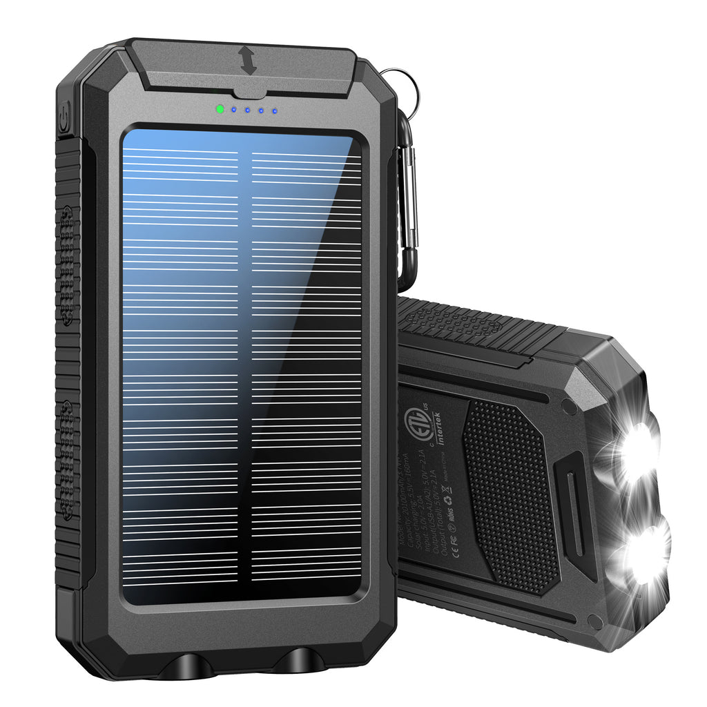 Solar Power Bank For Life with Lights