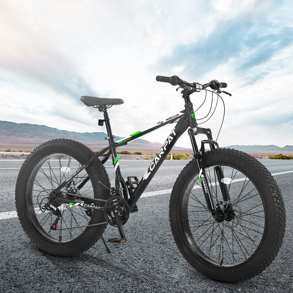 ECARPAT Mountain Bike Bicycle S26109-BLACK-GREEN