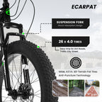 ECARPAT Mountain Bike Bicycle S26109-BLACK-GREEN