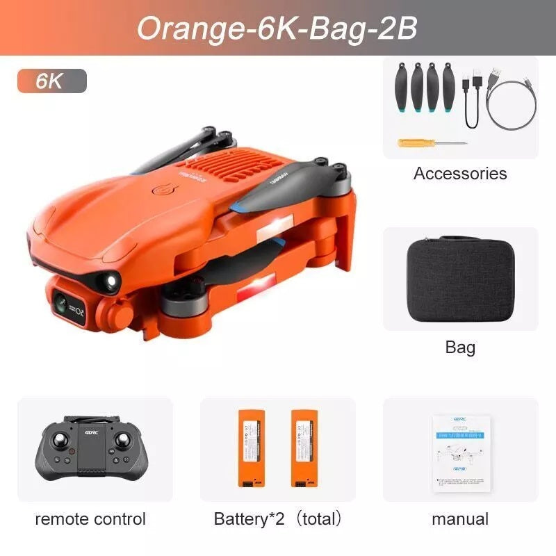Drone F12 Brushless ESC 6K HD Wide Angle Dual Camera 4DRC GPS 5G WIFI  Smart Follow Quadcopter, Professional Drones, adult Drones, For Beginners, Logistics Is Randomly Sent By USPS,FEDEX