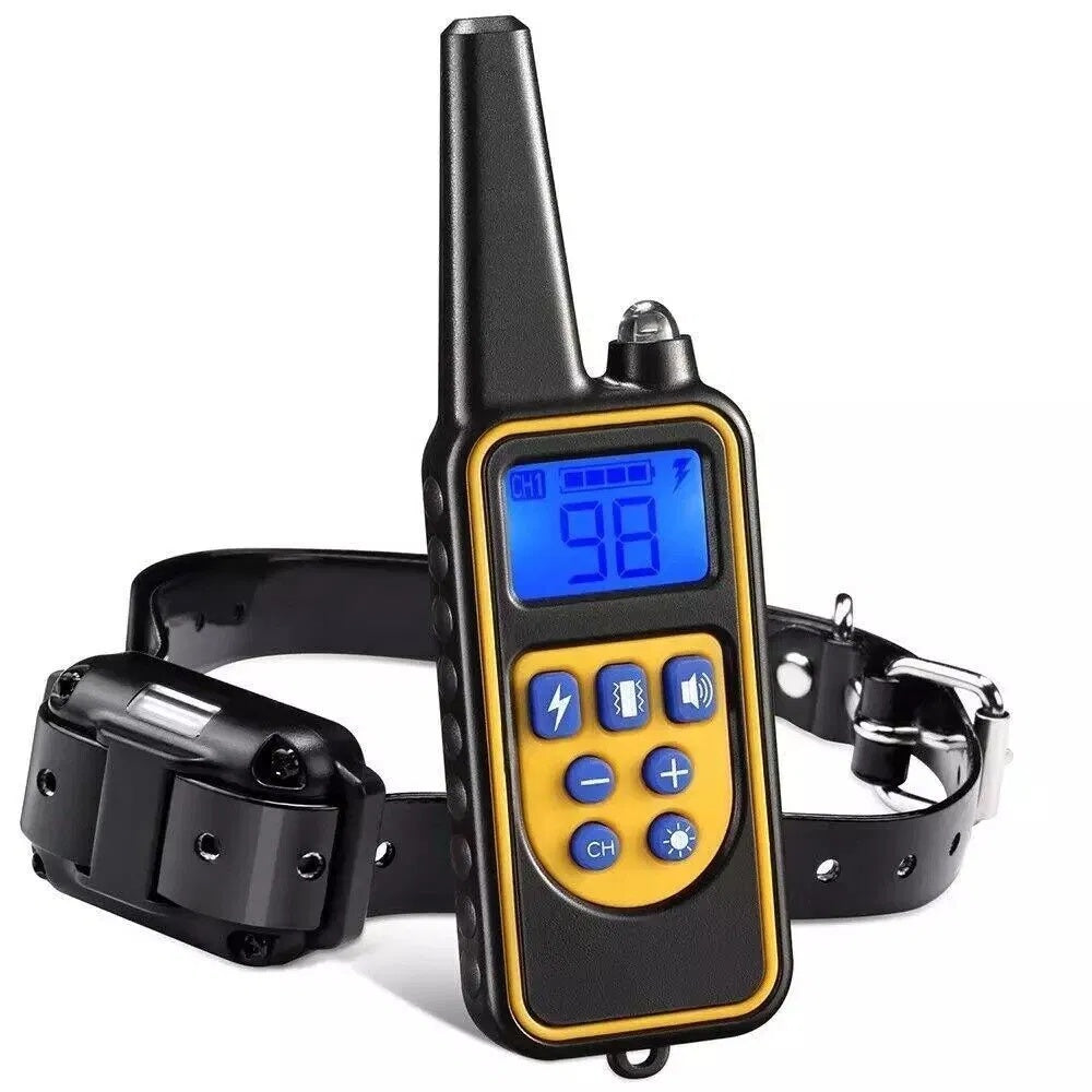Dog Training Collar 3000 FT Rechargeable Remote PET Shock Trainer Waterproof US