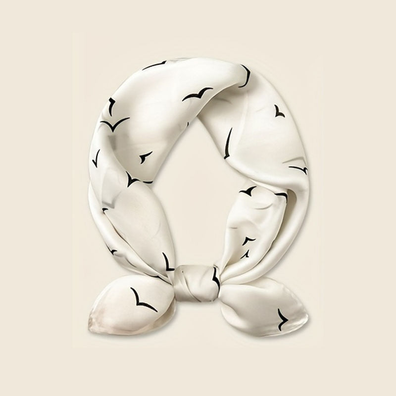 Silk Scarf Crafted From Imitation Silk Fabric, This Soft Shawl Is The Perfect Lightweight Accessory For Spring And Autumn. It Is Ideal For Women's Sun Protection And Is Ideal For Outdoor Activities