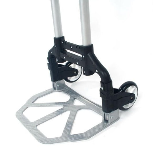 Trolley Portable, Foldable, Telescopic Trolley, Trolley, Luggage Cart, Black