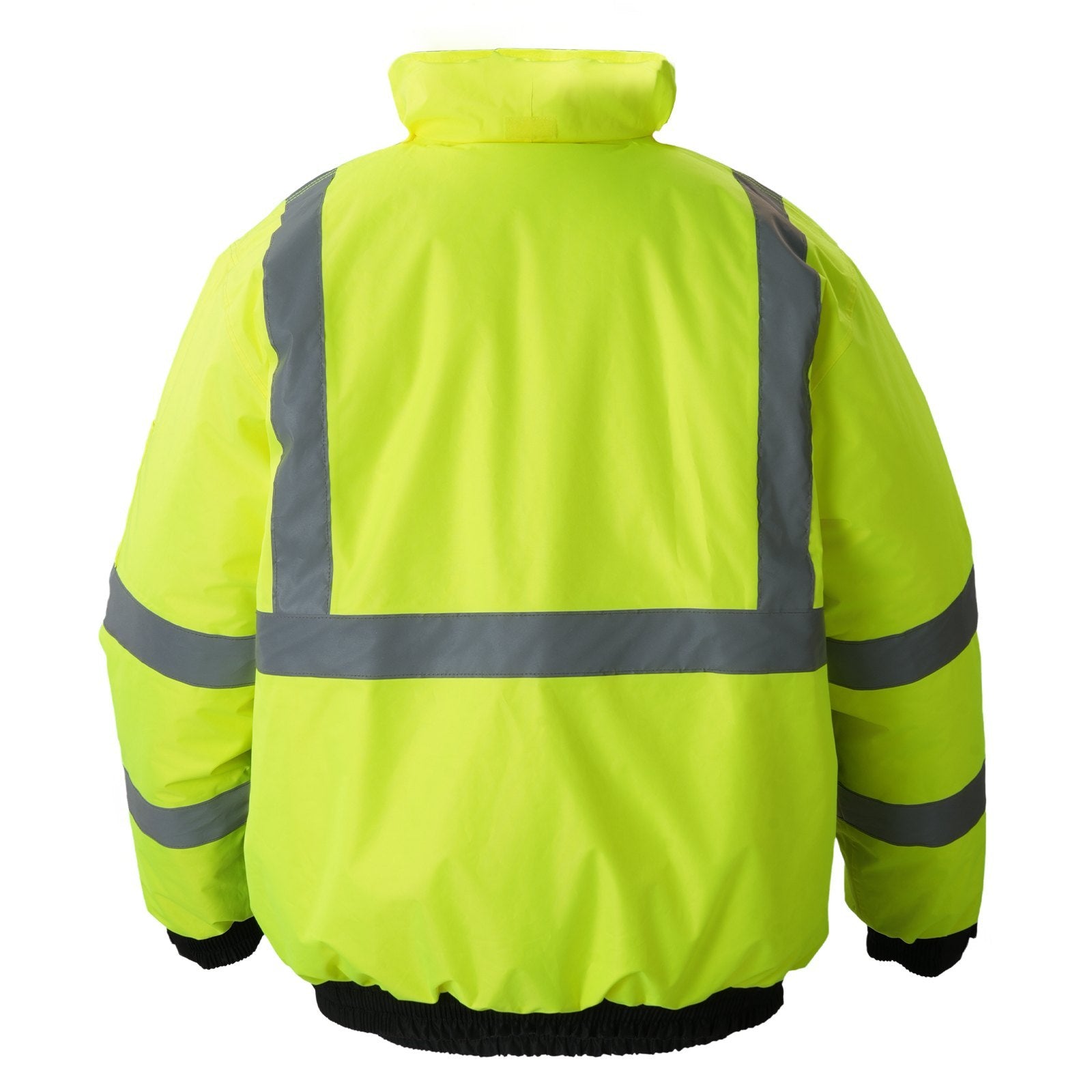 High Visibility Reflective Safety Jacket Waterproof Winter Coat Yellow-Black L