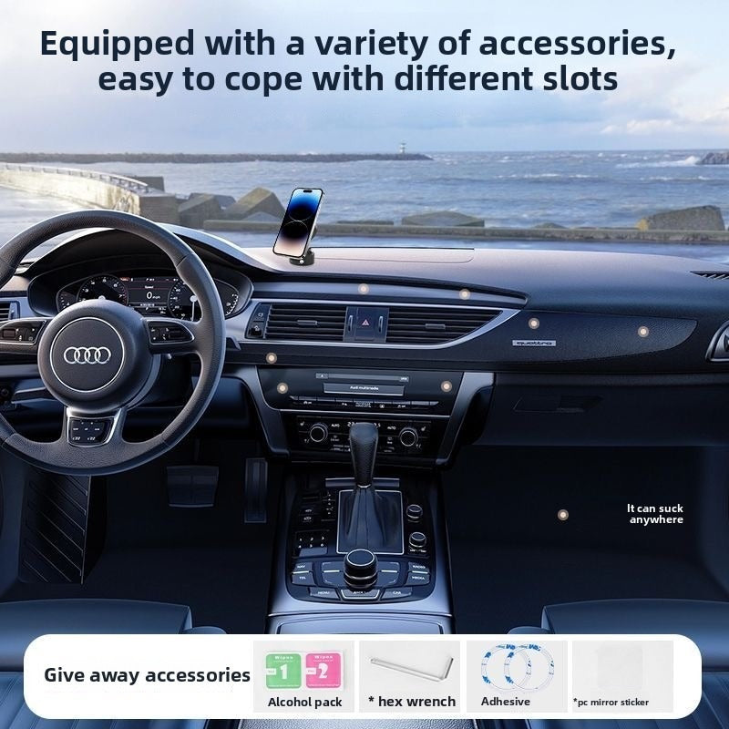 Vacuum Magnetic Bracket -360 Degree Rotation, Multi-scene Application, Easy Absorption, Car, Home, Office Must-have