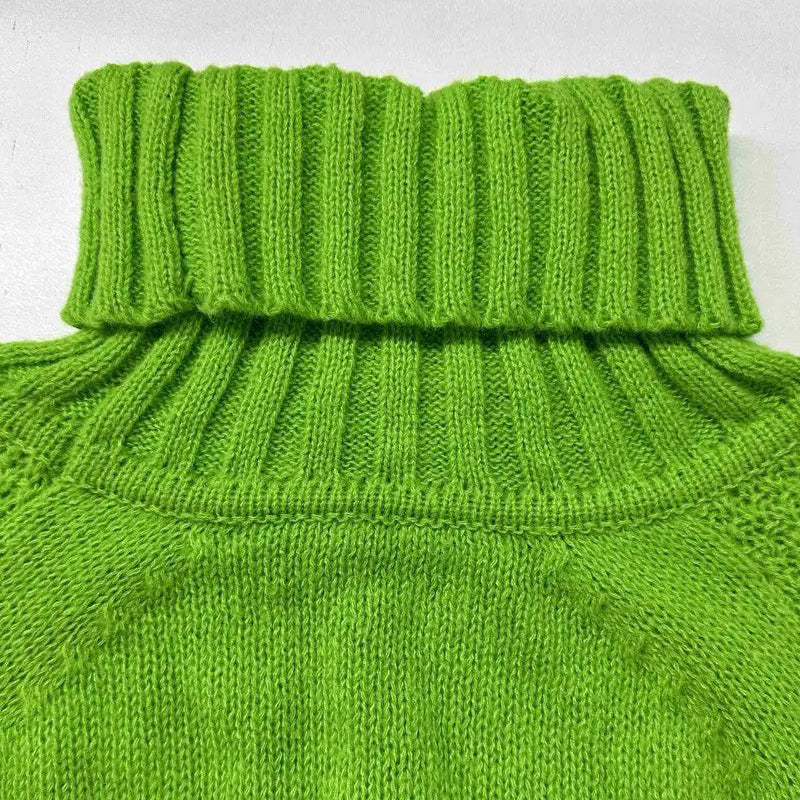 Loose Fit Mock Turtleneck Sweater For Women, 2025 Fall Trendy Long Sleeve Knit Pullover Tops