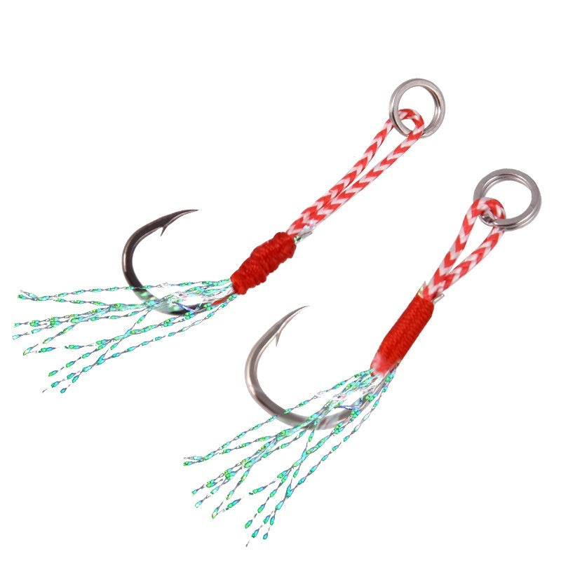 Sea Fishing Lure Binding Wire Bright Wire Boat Fishing Sea Fishing Lure Fish Lead Bait Bright Wire Iron Plate Single Hook Fishhook