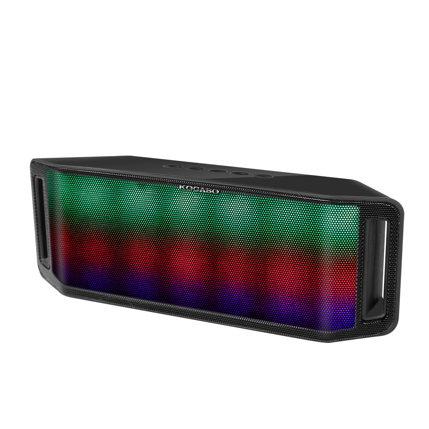 1Pc LED Wireless Speaker Dynamic Multicolor Hands-free FM Radio USB MMC Reading Aux In For Party Camping Travel