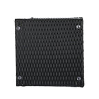 Glass-topped, Black Four-threaded Rattan, Double-layered, Braided Rattan Edge, N001