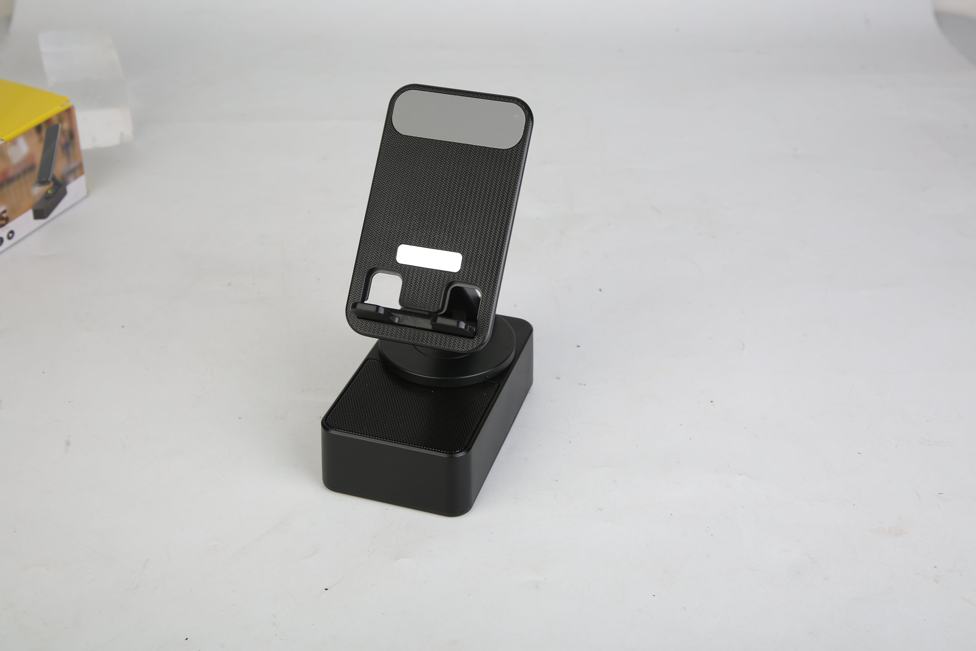 iPhone iPad 1Pc 4 In 1 Foldable Wireless Speaker Phone Stand With Power Bank 360Degree Rotatable Stand Wireless Speaker 5000mAh Battery RGB Light For iPhone iPad