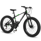 ECARPAT Mountain Bike Bicycle S26109-BLACK-GREEN