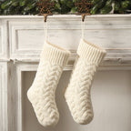 Christmas Decoration Layout Supplies Decorative Decorations Knitted Pendant Gift Bag Twist Large