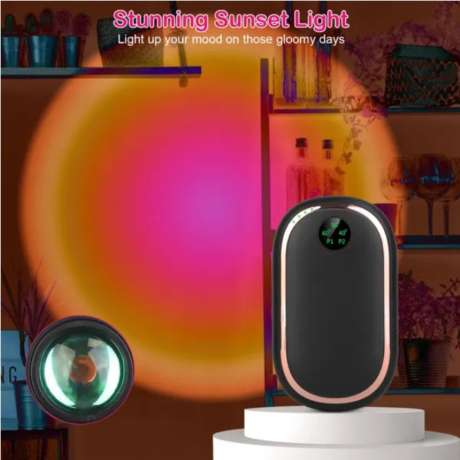 Rechargeable & Portable Power Bank for Mobile with Hand Warmer