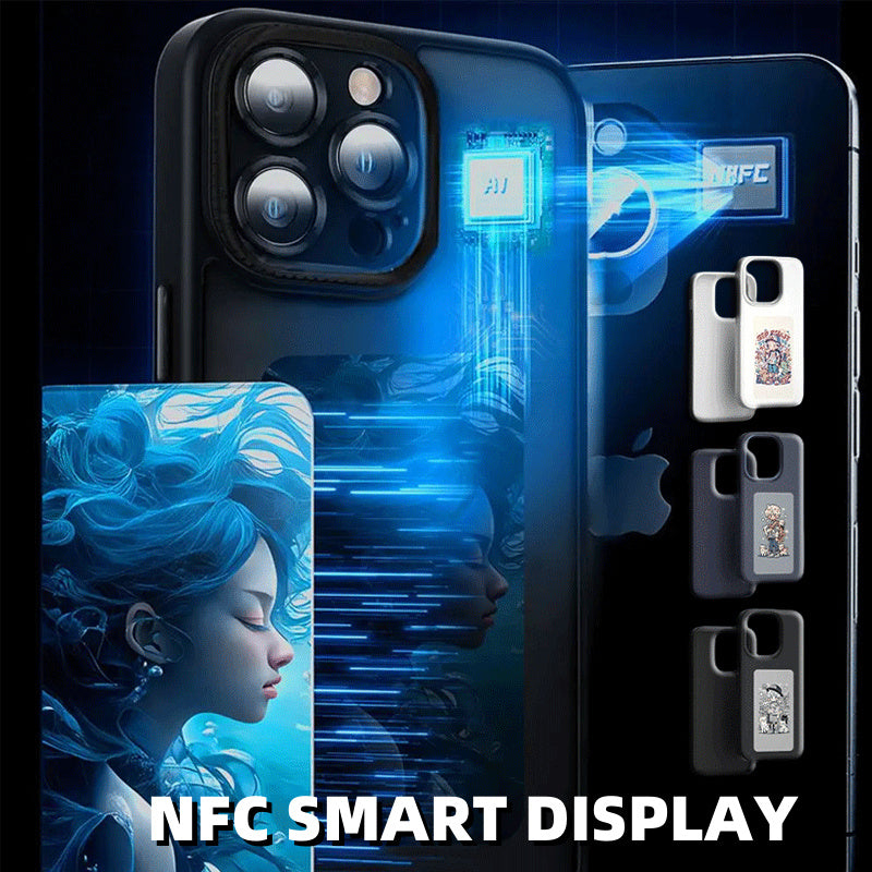 iPhone E-ink Screen Phone Case Unlimited Screen Projection Personalized Phone Cover Battery Free New Designer Luxury Phone Case