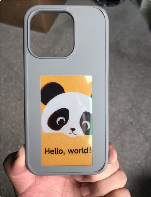iPhone E-ink Screen Phone Case Unlimited Screen Projection Personalized Phone Cover Battery Free New Designer Luxury Phone Case