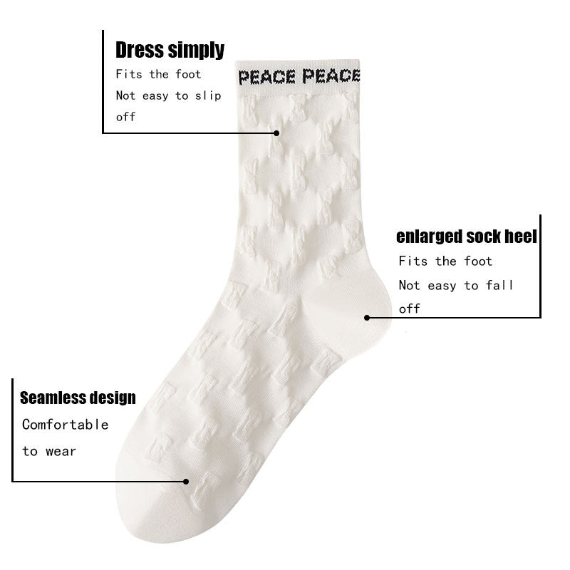 Big Savings 6 Pairs Women's Crew Socks Casual Knit Comfy Seamless Comfort Breathable Cool Dress Socks For Outdoor Sports Running Fitness Cycling