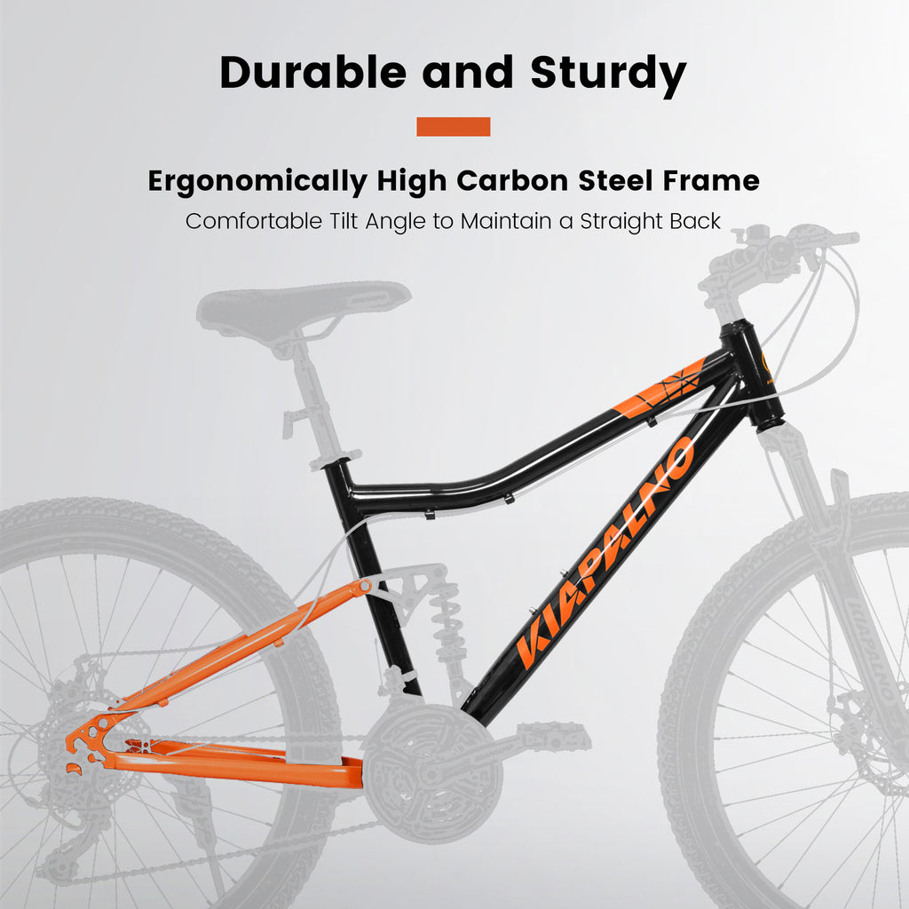 KIAPALNO Bicycle A26336-BLACK-ORANGE-JXN