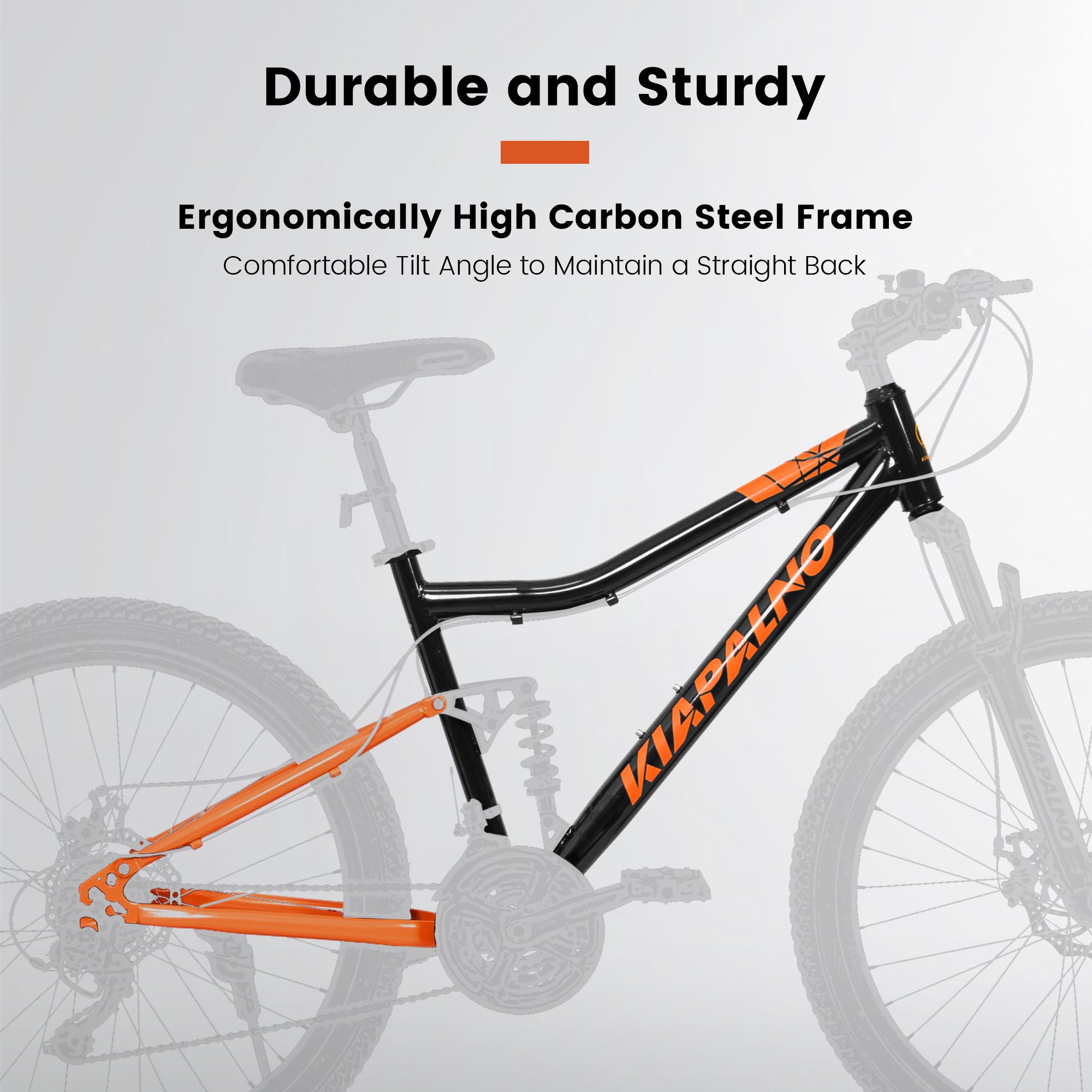 KIAPALNO Bicycle A26336-BLACK-ORANGE-JXN