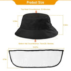 Fisherman Hat Protective Face Shield Removable Sun Bucket Cap