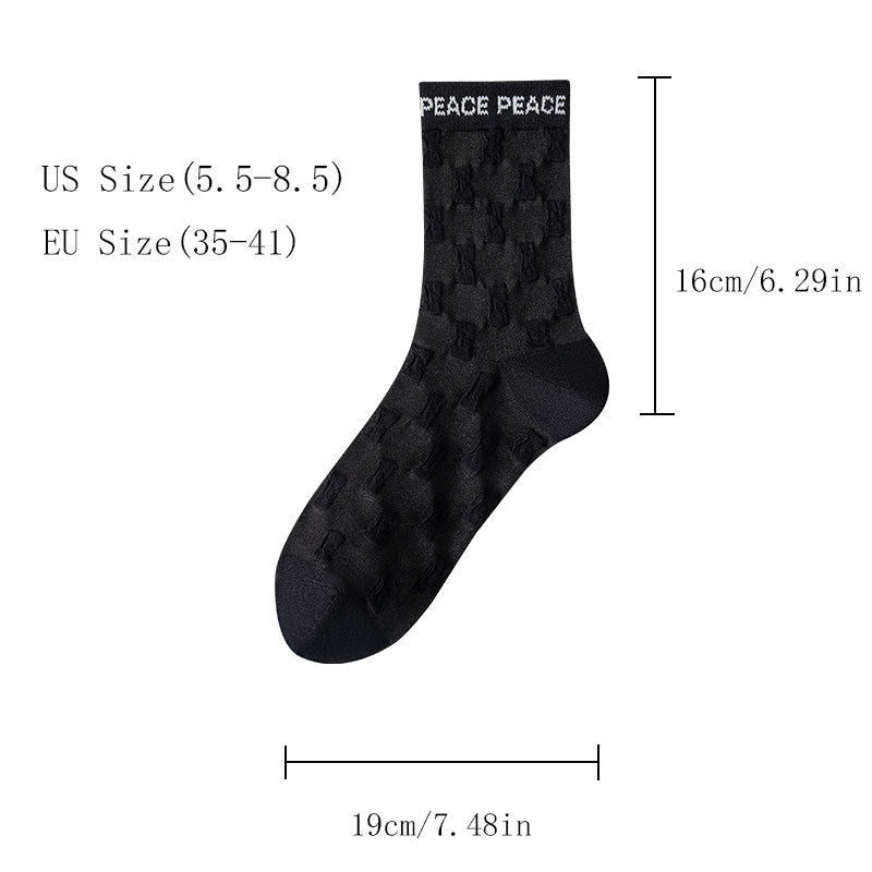 Big Savings 6 Pairs Women's Crew Socks Casual Knit Comfy Seamless Comfort Breathable Cool Dress Socks For Outdoor Sports Running Fitness Cycling