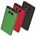 20000Mah Power Bank Green Red & Black Color Options -- 1Pc Portable Charger External Battery Pack 22.5W Super Fast Charging With LED Display Flashlight Fit For IOS Phone