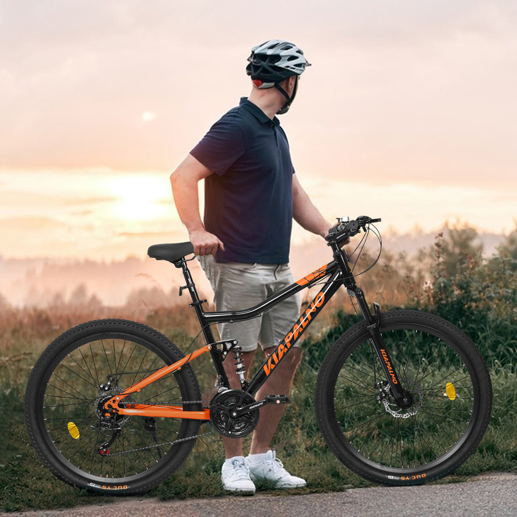 KIAPALNO Bicycle A26336-BLACK-ORANGE-JXN
