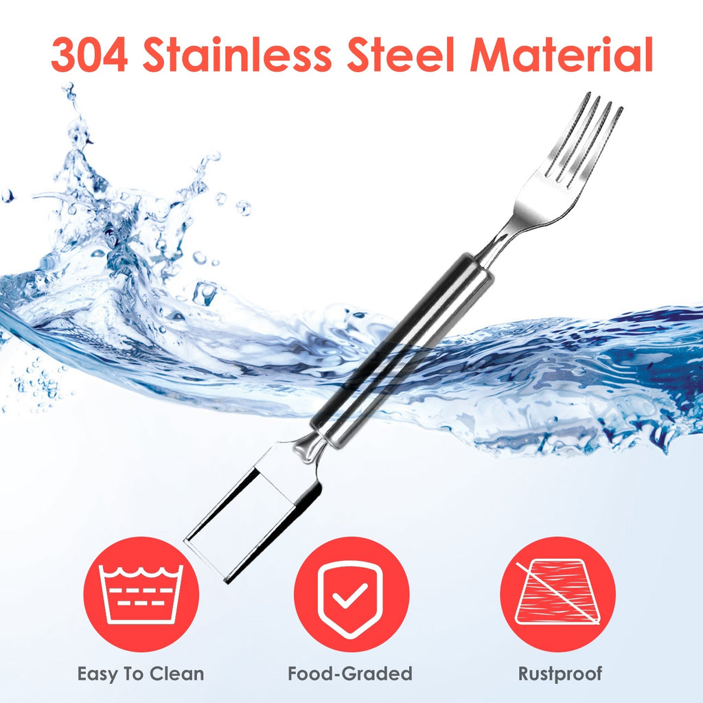 5Pcs 2 In 1 Watermelon Cutter Slicer Fork Stainless Steel Dual Head Watermelon Fruit Cutting Fork Knife For Summer Family Gathering Friend Party Camping Picnic Home Kitchen