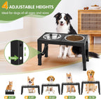 Dog Bowl Holder XiaZ Fashion Pet Products Black