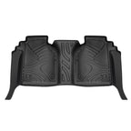 All Weather Floor Mats For Chevy Silverado GMC Sierra 1500 2019-2025, 2020-2025 SLV SRA 2500 3500 HD Crew Cab, With Rear Under-Seat Storage