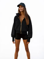 New Women's Jacket, Zipper Closure, Hooded Collar, Essential Women's Coat For Autumn And Winter