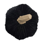 Halloween Black Velvet Pumpkin 9.5 Large, For Holiday Halloween Decor