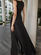 2025 New Jumpsuit, Black And White, Zipper Closure, Women's Clothing