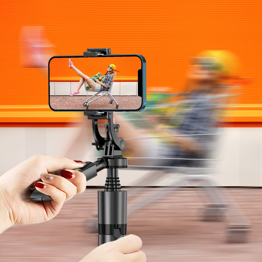 Selfie Stick Tripod, All In One Extendable Phone Tripod Stand With Wireless Remote  Rotation For iPhone And Android Phone Selfies, Video Recording, Vlogging, Live Streaming, Aluminum, Black